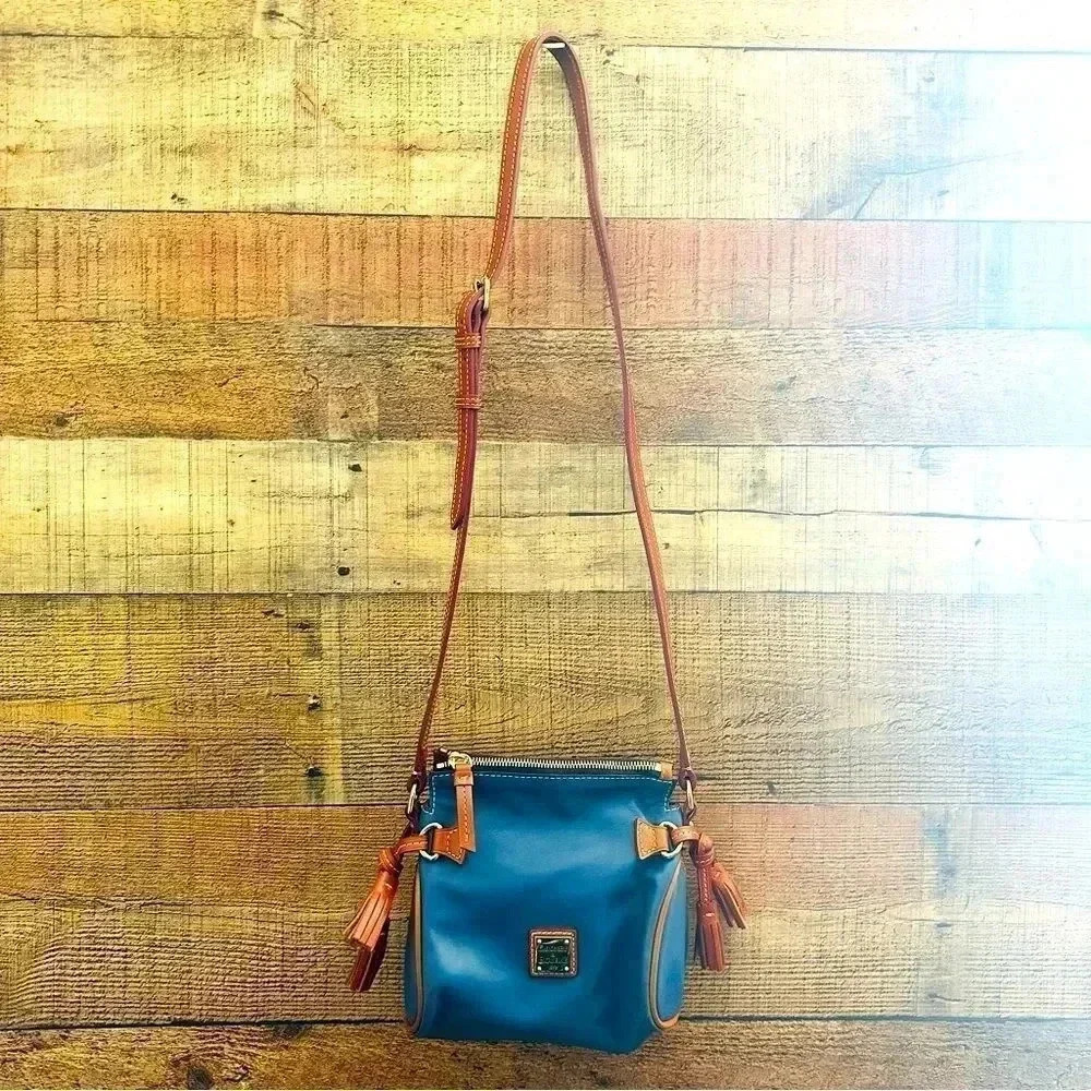 Doooney & Bourke Florentine Leather Mini Zip Crossbody With Tassels